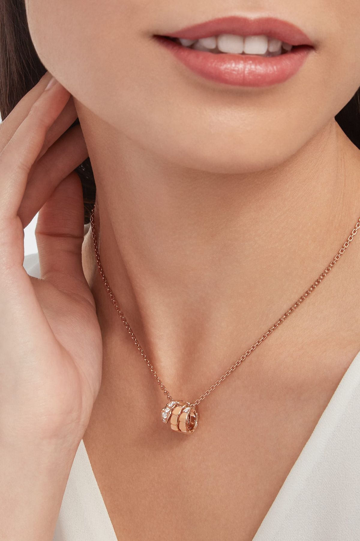 Collier Eterna Serpent Simple perle