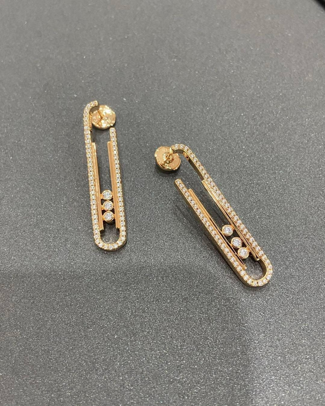 Boucles rayon secret rose gold