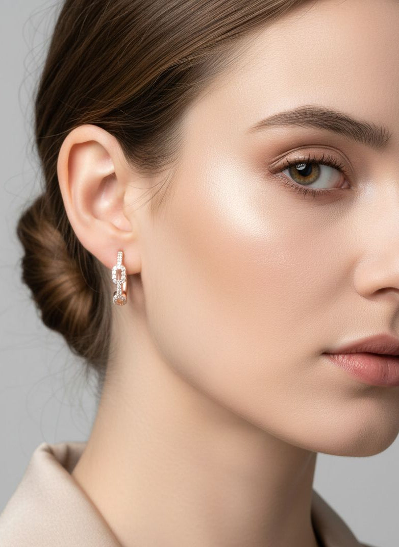 Créoles Jane Rose gold