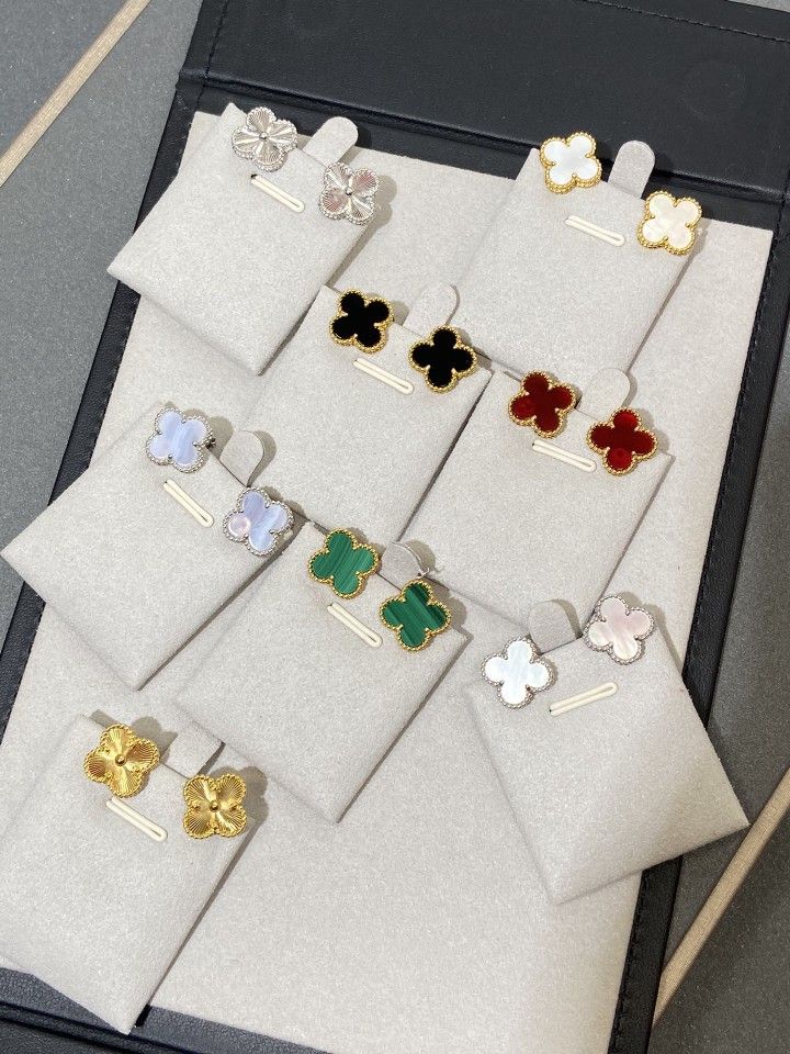 Boucles d'oreilles trèfles Green