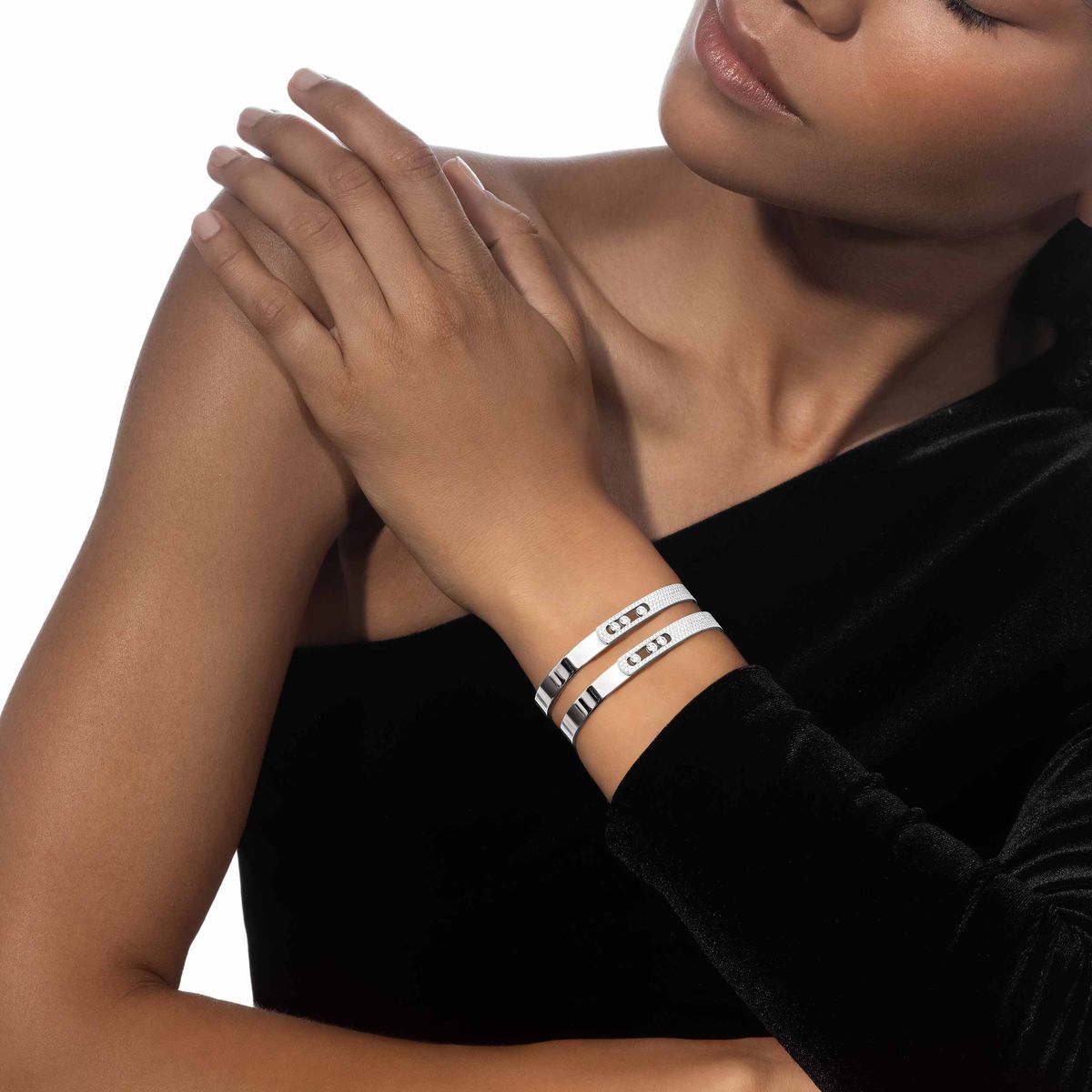 Shine Diamond Half Silver