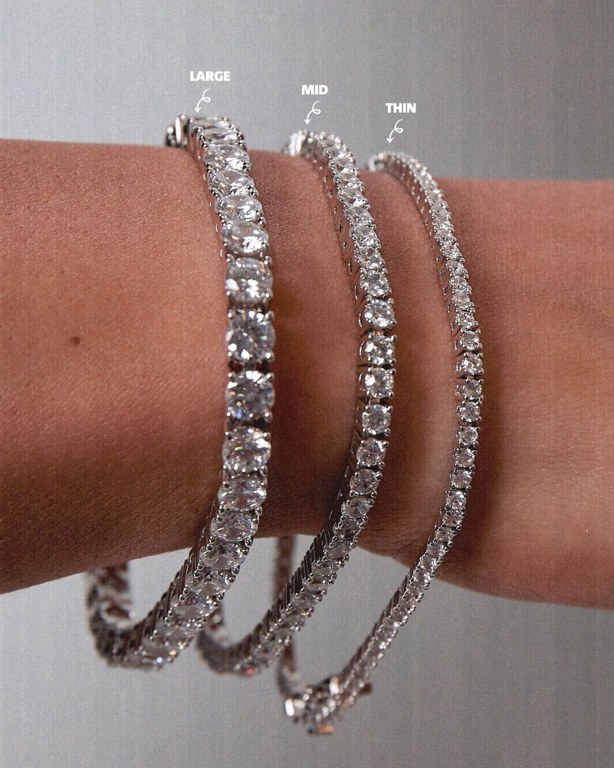 Rivière tennis gourmette