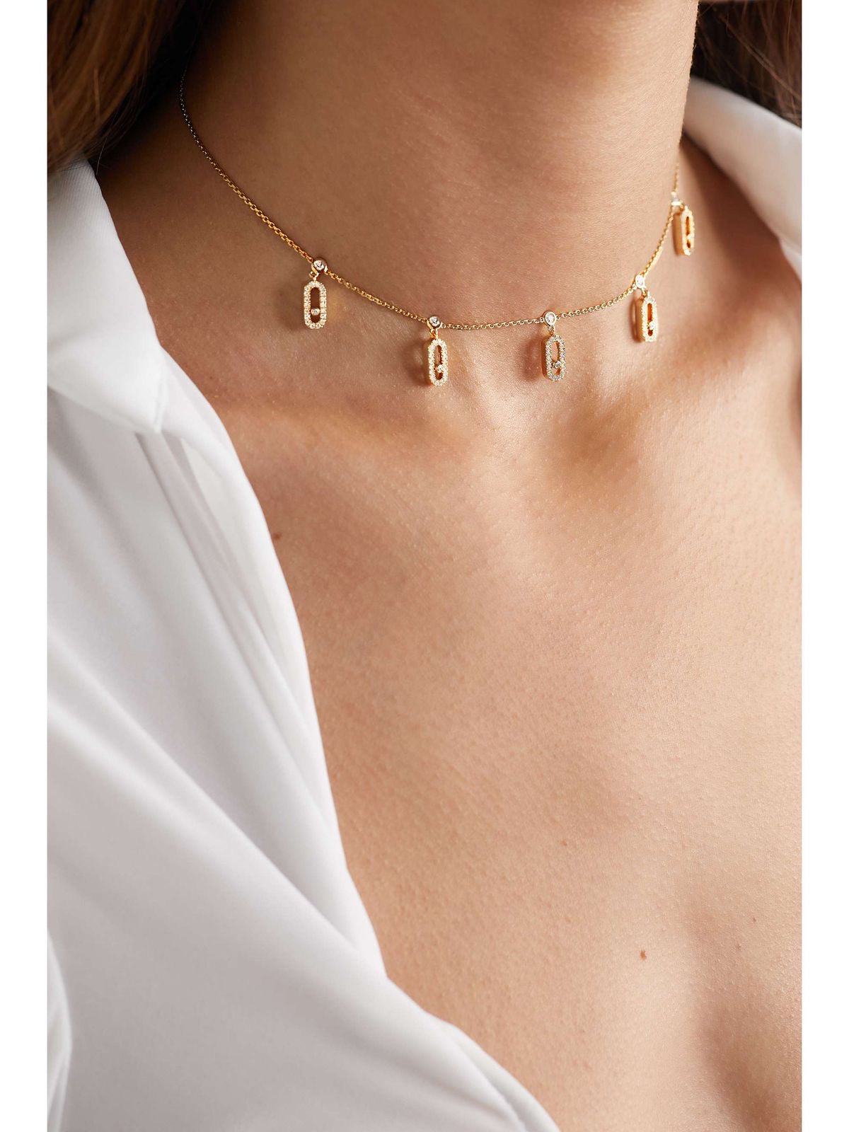 Choker rayon secret gold