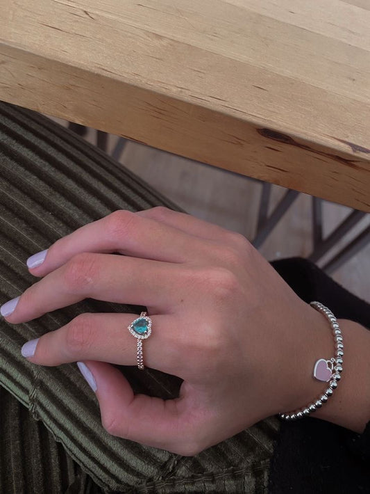 Bague Amour Crystal Blue