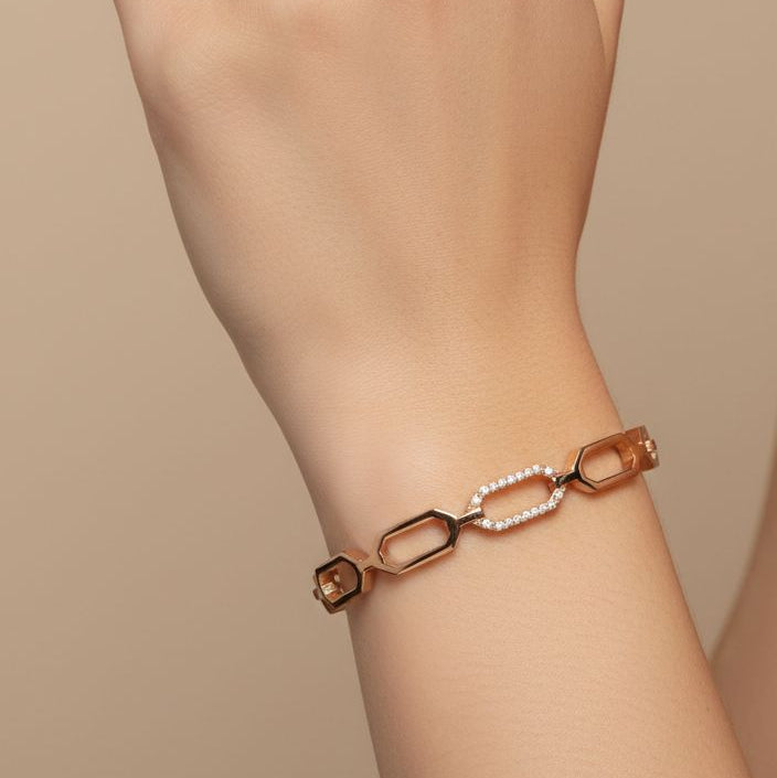 Bracelet Shiny Rose Gold