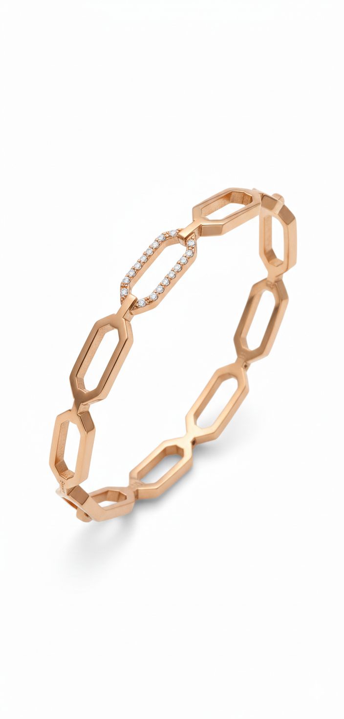 Bracelet Shiny Rose Gold