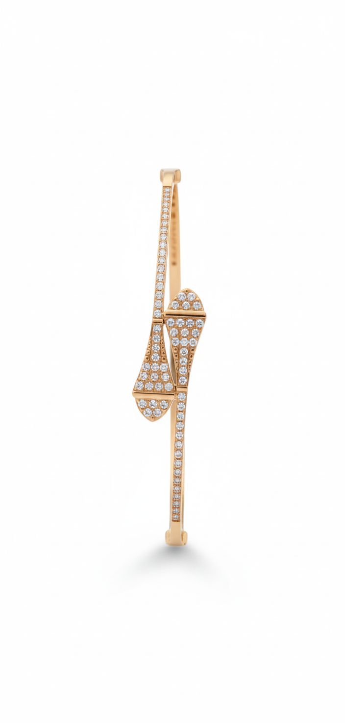 Bracelet Éclat Croisé – Rose Gold