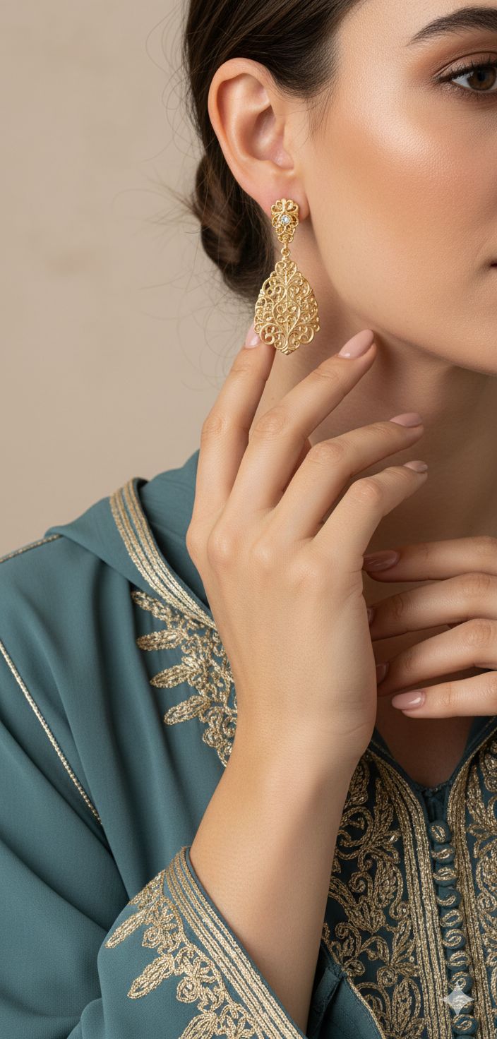 Boucles D'oreilles Majestic Beldi