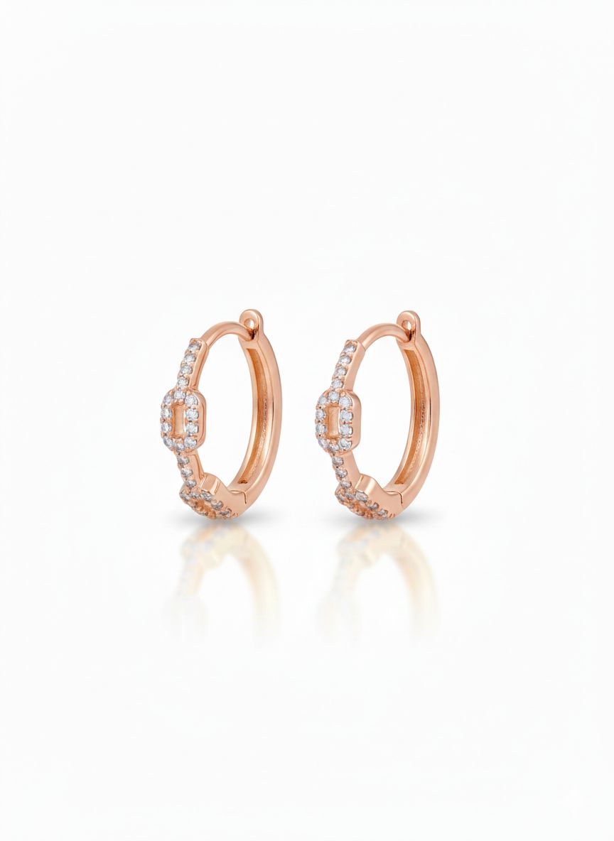 Créoles Jane Rose gold