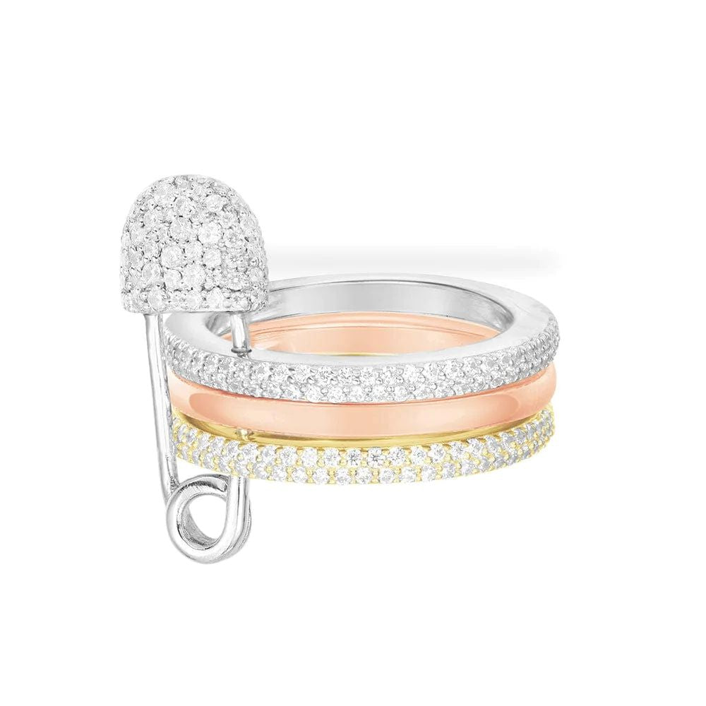 Bague Dania Triple Couleur