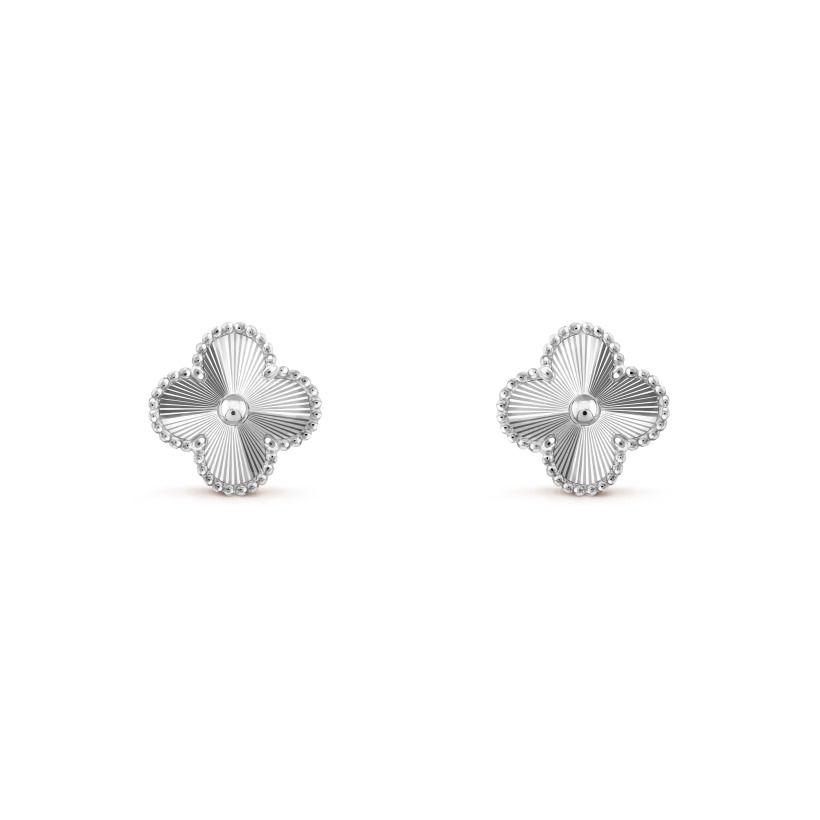 Boucles trèfles Silver