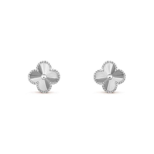 Boucles trèfles Silver
