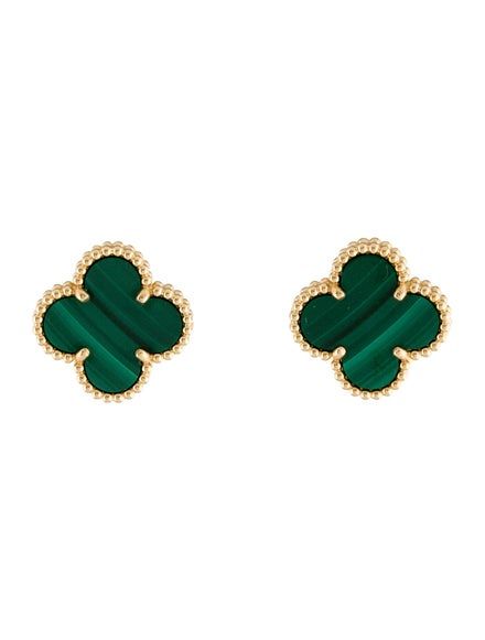 Boucles d'oreilles trèfles Green
