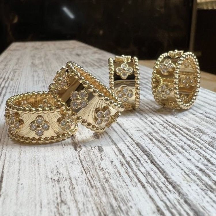 Bague Multi trèfles Gold