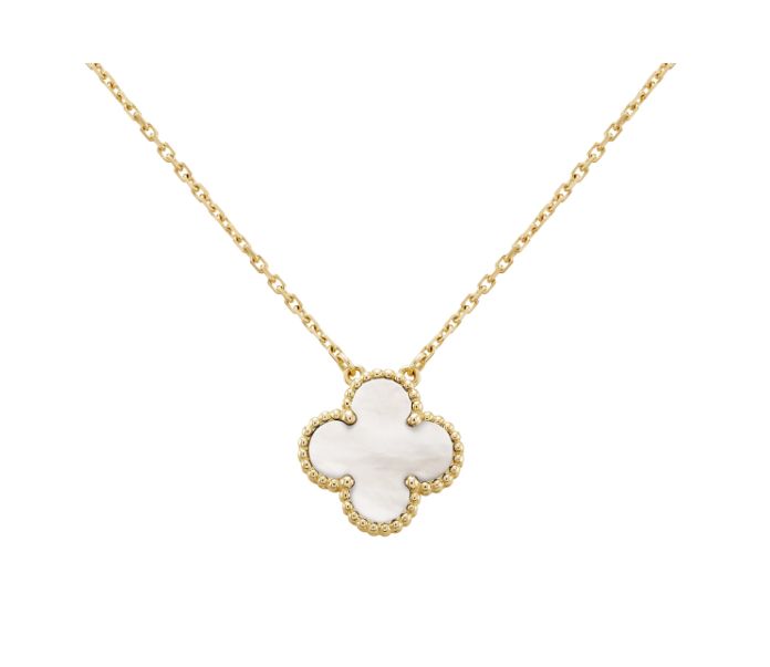 Collier one trèfle blanc
