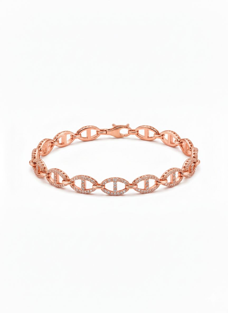 Gourmette Milos - Rose gold
